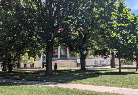 Page hall from the oval