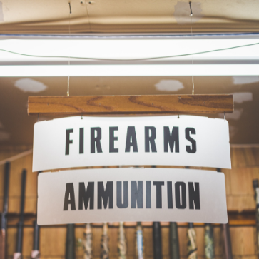 sign for firearms and ammunition