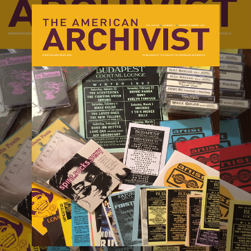 cover of the american archivist