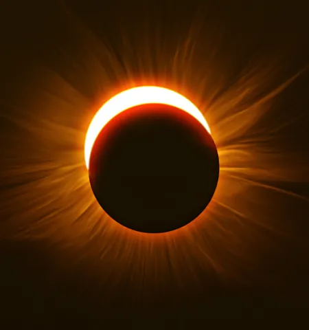 The 2017 solar eclipse visible in the U.S. that took place on August 21. (Photo: Getty Images)